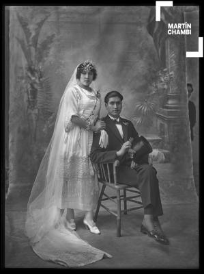 Retrato de novios, Rosa María Pareja Aguirre y José Rafael Pareja Flores