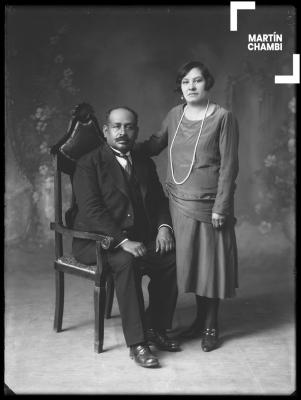 Retrato de esposos, Florencio Chevarría Trillo y Antonia Huarcaya Rodríguez