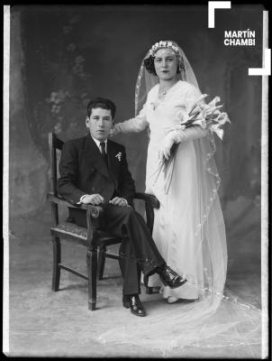 Retrato de novios, Horacio Fortón y Dora Álvarez