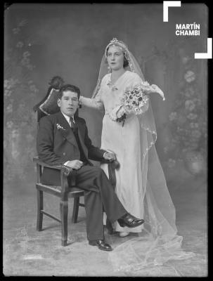 Retrato de novios, Horacio Fortón Caloo y Dora Álvarez