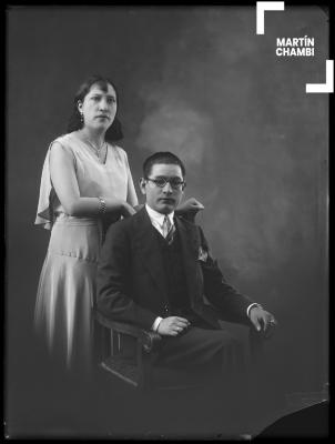 Retrato de esposos, María Pérez y Antonio Calderón