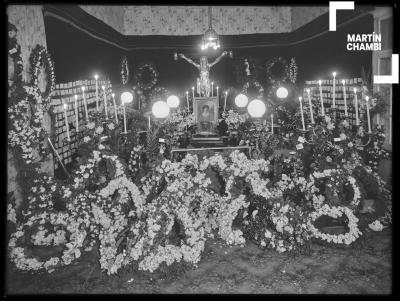 Capilla ardiente de mujer no identificada