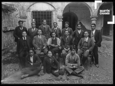 Retrato del personal del diario El Comercio de Cuzco