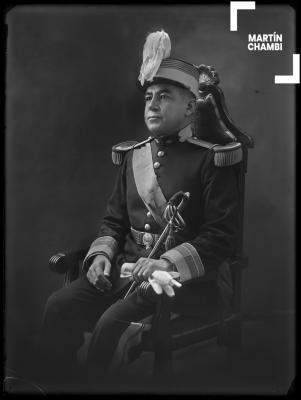 Retrato de César Mendiburu, coronel y alcalde del Cuzco