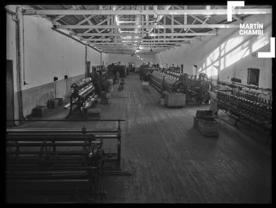 Interior de la fábrica de tejidos Huáscar