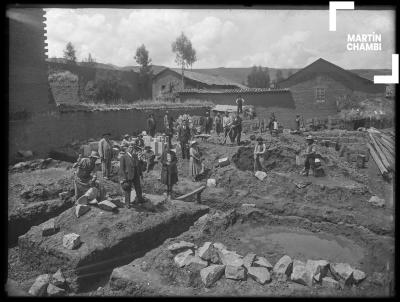 Inicios de construcción de la casa del Sr. Muñiz