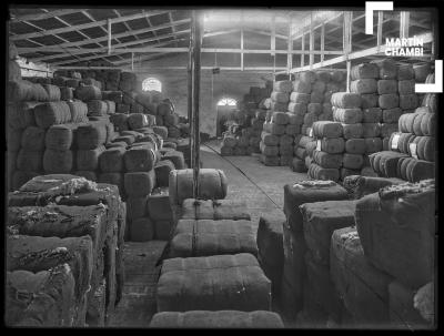Depósito de fardos de la fábrica de tejidos Huáscar