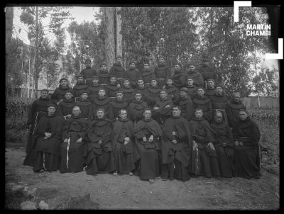 Retrato de padres franciscanos en el convento de la Recoleta, Cuzco