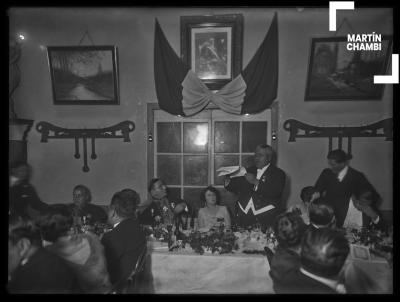 Banquete presidido por Víctor M. Vélez, Prefecto del Cuzco en el Hotel Colón en el marco de la Consagración de la Basílica Catedral del Cuzco