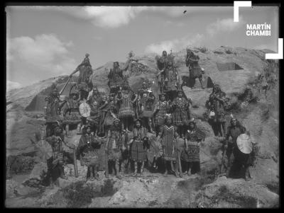 Artistas del drama Ollantay en Saqsaywaman