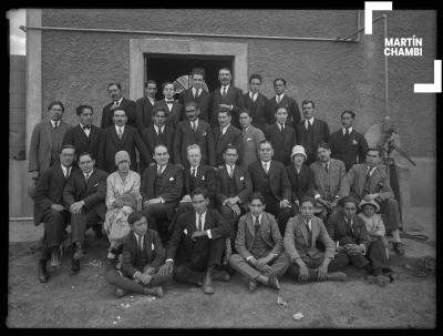 E. Lyon Richard y personal de la Estación Radiotelegráfica del Cuzco