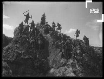 Artistas del drama Ollantay en Saqsaywaman