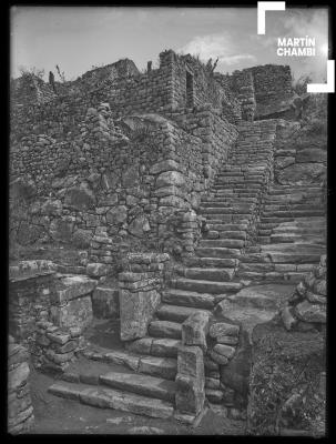 Escaleras hacia el sector urbano, Machu Picchu