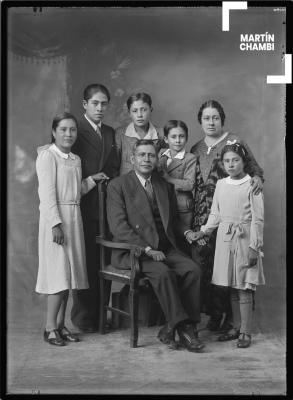 Retrato de la familia de Manuel Casafranca y María Eduvigenes Gamarra