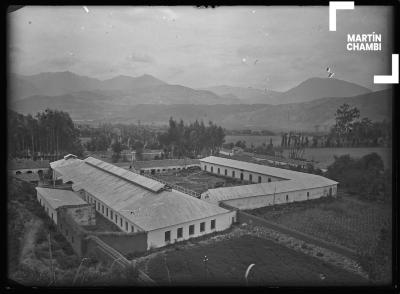 Vista panorámica de la Fábrica de Hilados y Tejidos de Lana Lucre