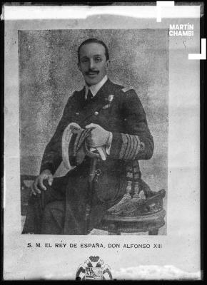 Reproducción fotográfica de S.M. El rey de España Don Alfonso XIII