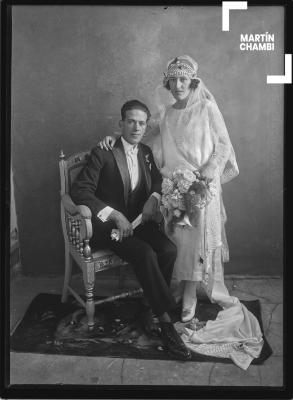 Retrato de novios, Luis Yábar Palacios y Carmela Luglio Molero