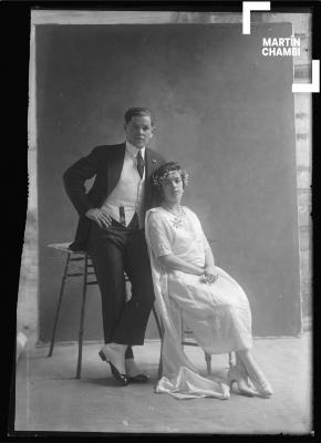 Retrato de novios,  Felipe Yábar Ordoñez y Elvira Ruibal Vega