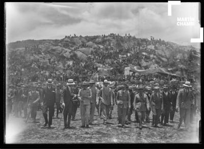 Visita del Príncipe de Gales Eduardo de Windsor. Saqsaywaman, Cuzco