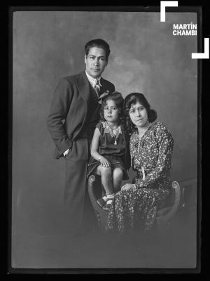 Retrato de la familia de Mario Pérez Yáñez y Carmen Cabrera Iberico