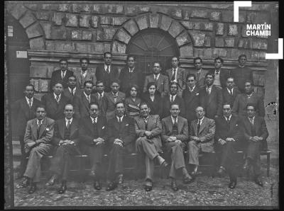 Retrato de grupo del Concejo Provincial del Cuzco