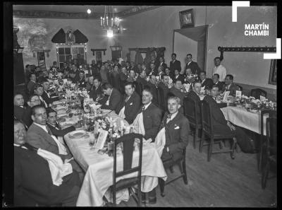 Banquete en honor de Rafael Aguilar en el Hotel Colón