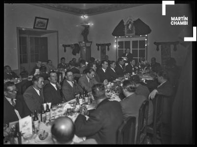 Banquete en honor de Rafael Aguilar en el Hotel Colón