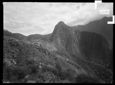 Vista hacia los graneros, Machu Picchu