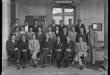 Retrato del personal junto al jefe de ferrocarriles de la Peruvian Company