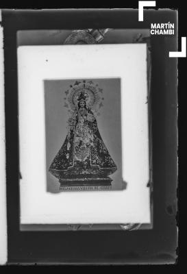 Reproducción fotográfica de imagen, postal de la “ Milagrosa Virgen de Chapi”