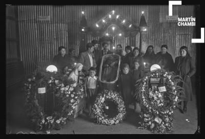 Capilla ardiente de miembro del Sindicato de Trabajadores del Ferrocarril Cuzco-Ana en Santa María