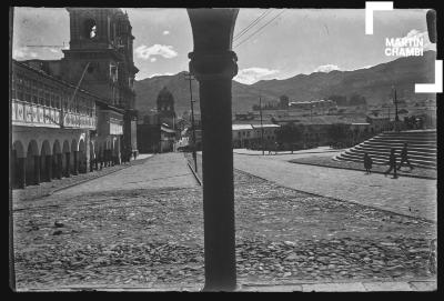 Plaza de Armas del Cuzco desde el Portal de Bélen